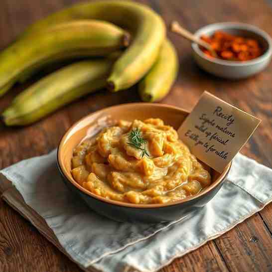 Kenyan Matoke - Easy Vegan Green Banana Recipe for One